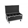 Flightcase 4x Multiflood IP 18x10W RGBW Wash CRMX cu roți, Roadinger 31005249