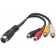 Cablu adaptor 5-pole DIN tata la 4 x RCA mama stereo Stage Line ACA-15/1