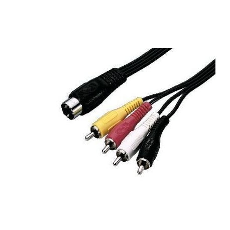 Adaptor DIN tata la 4 RCA Stage Line AC-54