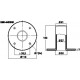 Flansa pentru stativ boxa Stage Line EBH-60/SW