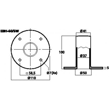Suport boxe Stage Line EBH-60/SW