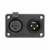 Conector XLR IN/OUT, IP65, de panou Seetronic C3F2CWB