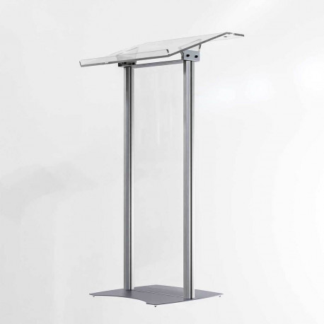 Pupitru pentru conferința cu picioare din profil semioval Partysound PCF-Basic/T