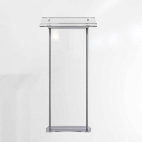 Pupitru pentru conferința cu picioare din profil semioval Partysound PCF-Basic/T