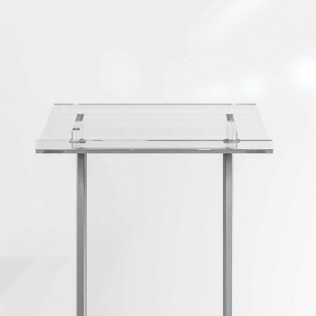 Pupitru pentru conferința cu picioare din profil semioval Partysound PCF-Basic/T