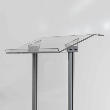 Pupitru pentru conferința cu picioare din profil semioval Partysound PCF-Basic/T