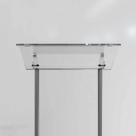 Pupitru pentru conferința cu picioare din profil semioval Partysound PCF-Basic/T