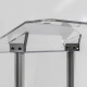 Pupitru pentru conferința cu picioare din profil semioval Partysound PCF-Basic/T
