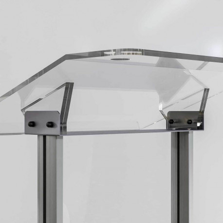 Pupitru pentru conferința cu picioare din profil semioval Partysound PCF-Basic/T