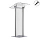Pupitru pentru conferința cu picioare din profil semioval Partysound PCF-Basic/T