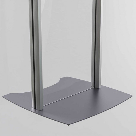 Pupitru pentru conferința cu picioare din profil semioval Partysound PCF-Basic/T