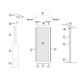 Pupitru pentru conferința cu picioare din profil semioval Partysound PCF-Basic/T