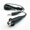 Cablu microfon mini-XLR 4 poli la Jack 3.5 stereo, 1.5m JTS 304C4