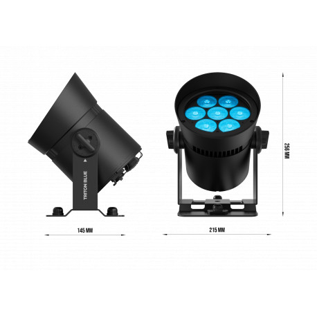 Proiector LED cu baterie, IP65 Triton Blue HYDRO B140