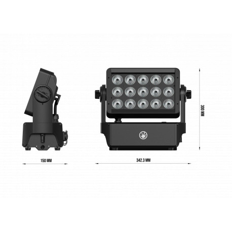 Proiector LED washer cu baterie, IP65 Triton Blue HYDRO W300