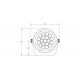 Proiector LED wash Triton Blue Aqua Meteor 228