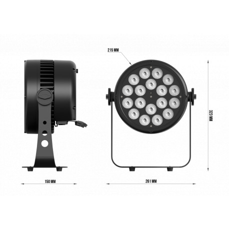 Proiector LED IP65 Triton Blue Aqua 180