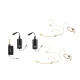 Set 2 lavaliere headset wireless Omnitronic 20000971