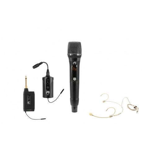 Set microfon + lavaliera wireless Omnitronic 20000970