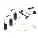 Set 2 lavaliere wireless + microfon pentru chitara Omnitronic 20000973