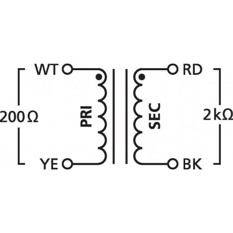 Transformator audio 1:1 pentru semnal microfon Neutrik NTE-1
