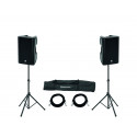 Sistem audio activ Omnitronic 2x XKB-212A + Speaker Stand MOVE MK2