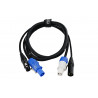 Cablu DMX 2x PowerCon la 2x XLR, 1.5m FOS FC-PDC-1.5