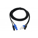 Cablu DMX 2x PowerCon la 2x XLR, 3m FOS FC-PDC-3