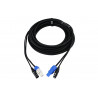 Cablu DMX 2x PowerCon la 2x XLR, 1.5m FOS FC-PDC-10