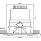 Difuzor 100V, IP44 Monacor EDL-206