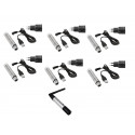 Set QuickDMX 1x Transmitter + 6x AKKU Receiver Eurolite 20000902