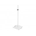 Stand alb XL cu baza patrata pentru boxa/lumini, 136-230 m, 18 Kg/max, Omnitronic BPS-3