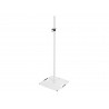 Stand alb XL cu baza patrata pentru boxa/lumini, 136-230 m, 18 Kg/max, Omnitronic BPS-3