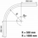 Coltar pentru sina cortina Wentex Eurotrack - Curve 90° - Black 89505