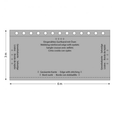 Cortina 6x3m Stairville Euro Curtain 320g/m² 6.0x3.0m