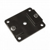 Suport de tavan, negru pentru sina cortina Wentex Eurotrack 89510