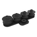 Ghidaj cu 4 roti pentru snur cortina Wentex 89524