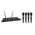 Set 4 microfoane wireless Omnitronic UHF-604 823-832MHz/863-865 MHz