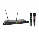 Set 2 microfoane wireless Omnitronic UHF-823-832/863-865 MHz
