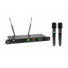 Set 2 microfoane wireless Omnitronic UHF-823-832/863-865 MHz