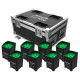 Pachet lumini LED Audibax 8x Event 90 + Event 90 FC Fight Case