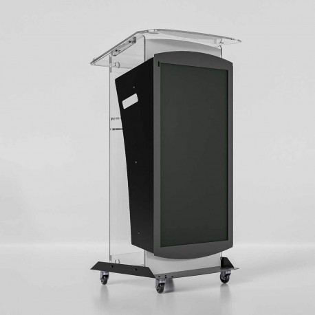 Pupitru Digital cu display LED LG, pentru conferințe, din plexiglas transparent Partysound LE151