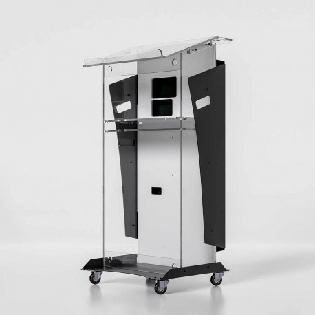 Pupitru Digital cu display LED LG, pentru conferințe, din plexiglas transparent Partysound LE151