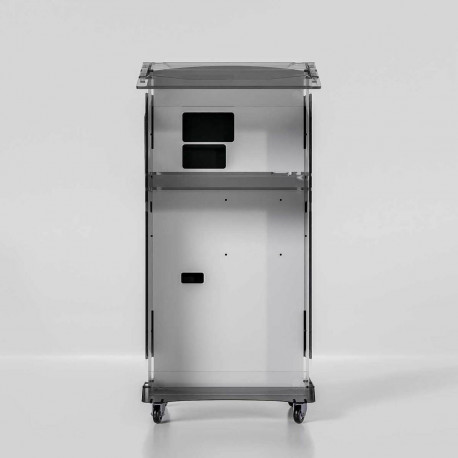 Pupitru Digital cu display LED LG, pentru conferințe, din plexiglas transparent Partysound LE151