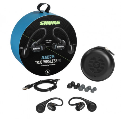 Casti cu izolare fonica in-ear Shure AONIC 215-BKL Gen 2 True Wireless 
