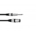 Cablu audio Jack 6.3 mono la XLR tata Omnitronic 3022519C-5m