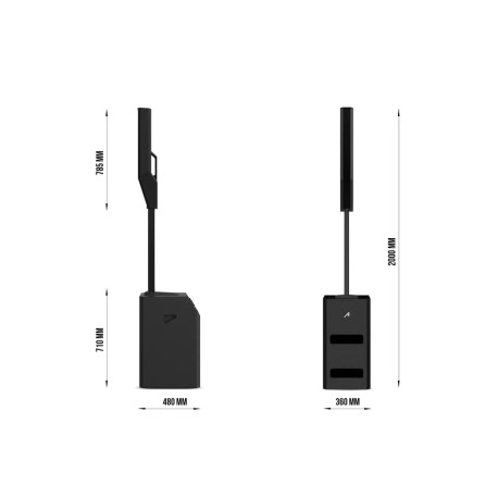 Sistem PA Audibax Detroit 1000X DSP Black