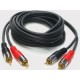 Cablu 2xRCA tata - 2xRCA tata, 1m, JB Systems 2-0368