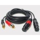 Cablu 2xRCA tata - 2x XLR tata, 1,5m, JB Systems 2-0445 (1230)