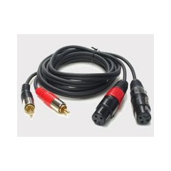 Cablu 2xRCA tata - 2x XLR tata, 1,5m, JB Systems 2-0445 (1230)